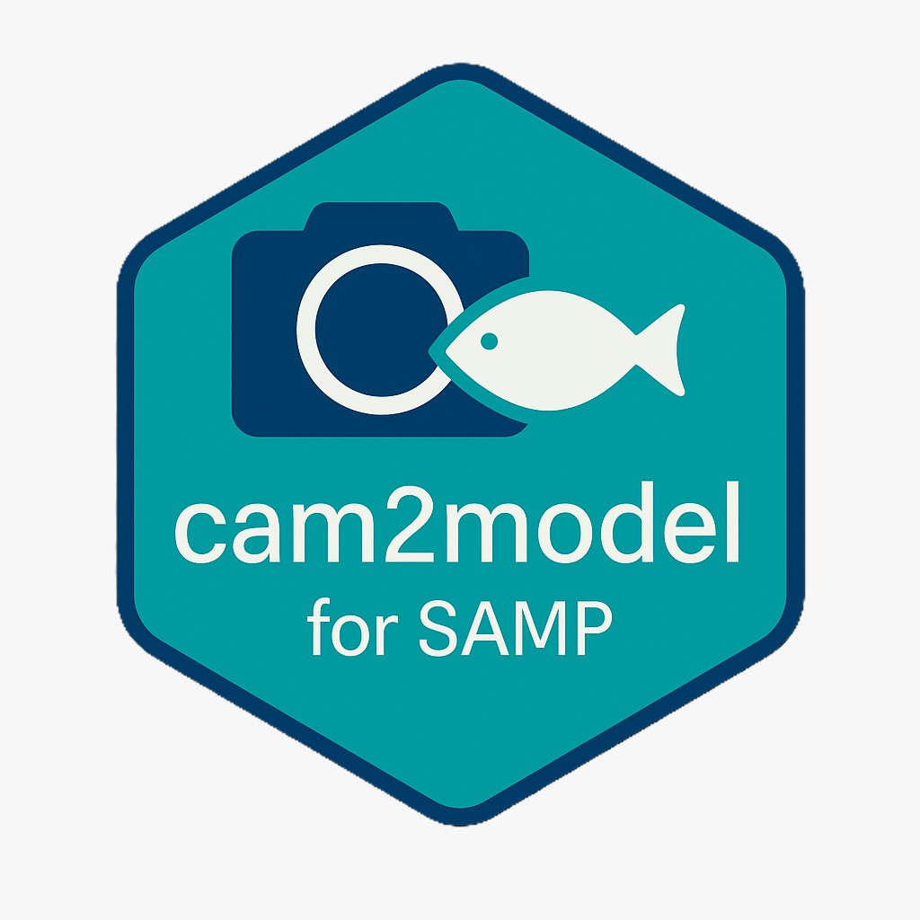 cam2model for SAMP logo: a camera and fish